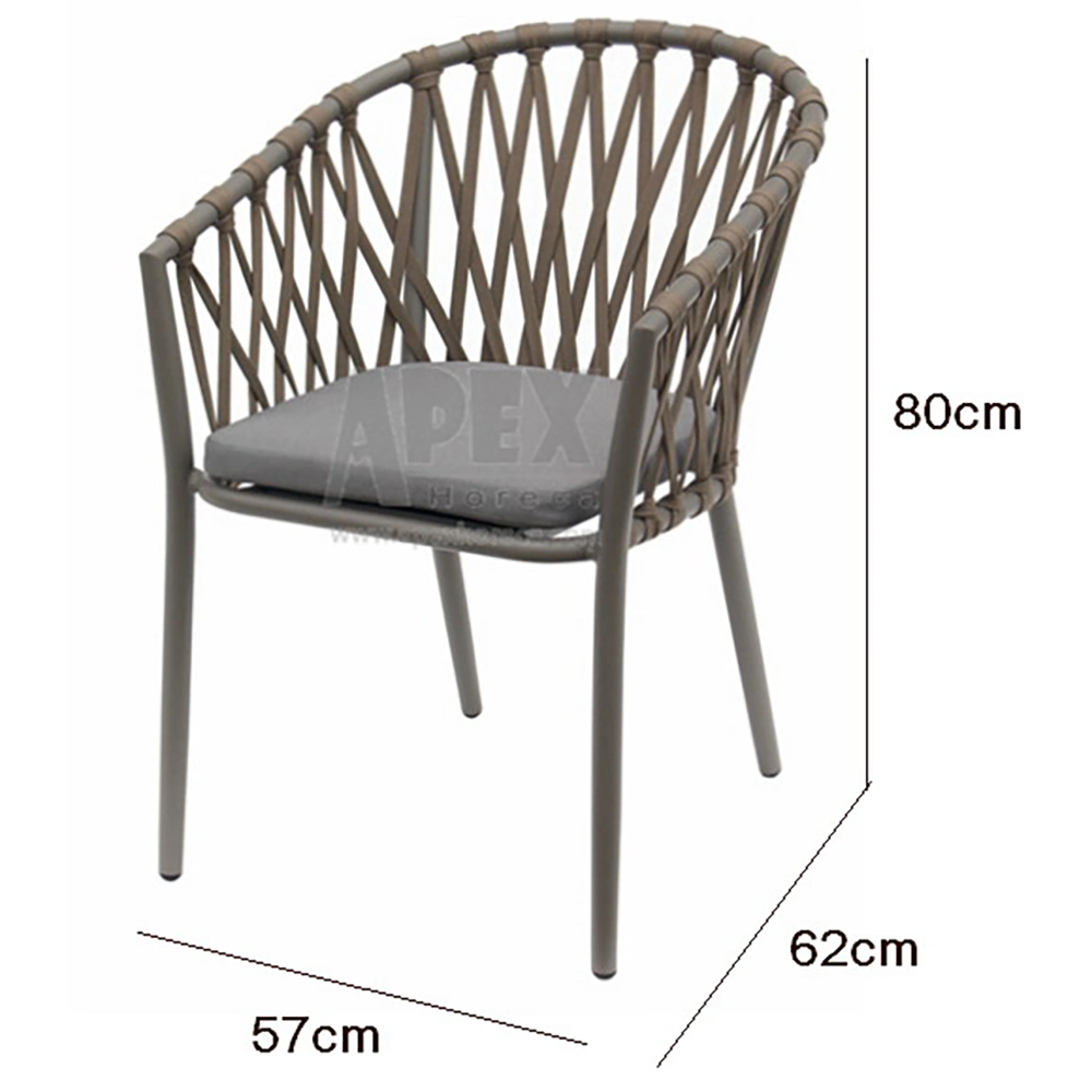 Modern Home Hotel Outdoor Chair Terrace Dining Room Garden Portable Rattan Outdoor Furniture