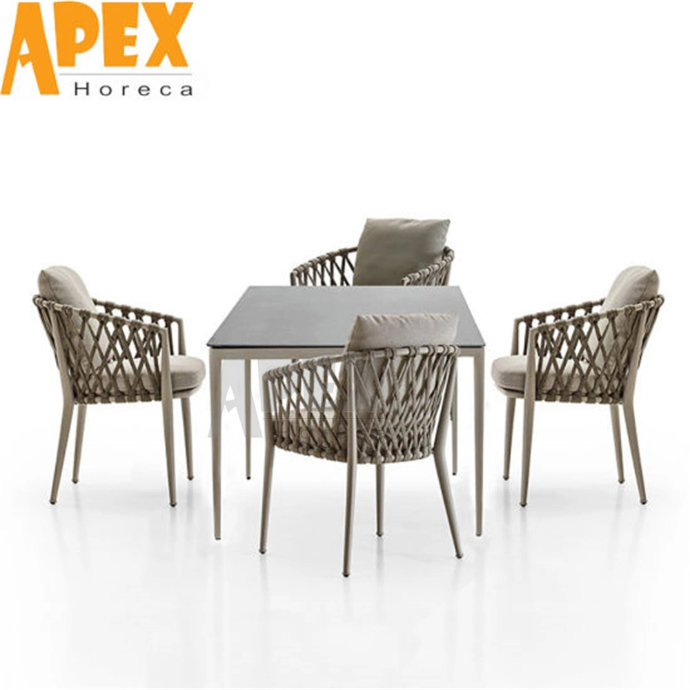 Modern Home Hotel Outdoor Chair Terrace Dining Room Garden Portable Rattan Outdoor Furniture