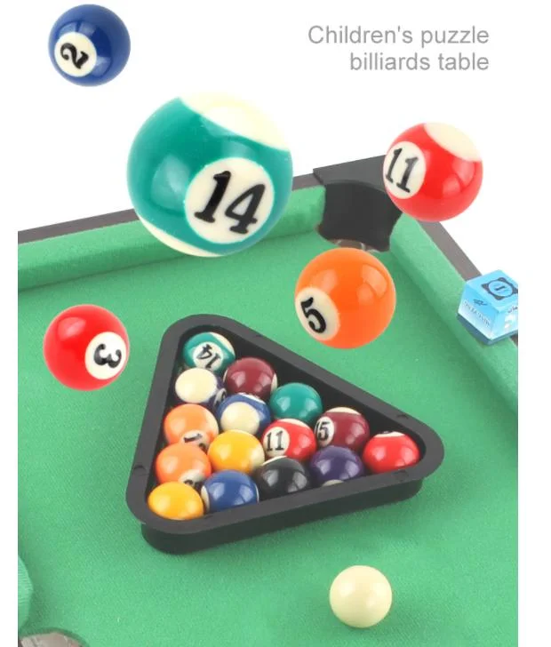 High Quality Indoor Games Desktop Sport Games Wooden Mini Billiards Table for Children